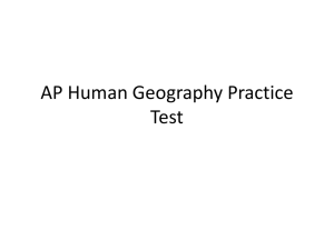 AP Human Geo Practice Test