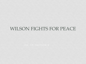 Wilson Fights for Peace - (www.ramsey.k12.nj.us).