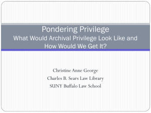 Pondering Privilege