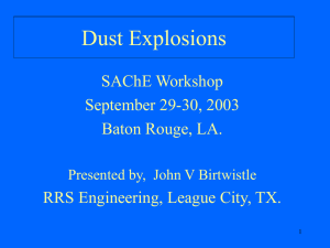 Fundamentals of Dust Explosions