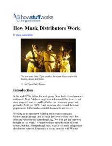 How Music Distributors Work