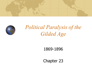 Political Paralysis of the Gilded Age