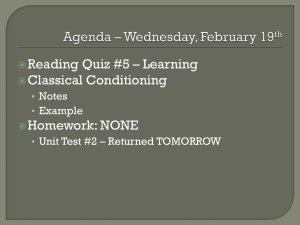 Agenda * Wednesday, February 19th