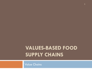 Values-Based Food Supply Chains