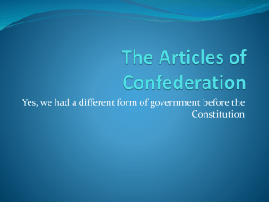 The Articles of Confederation