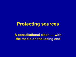 Protecting sources