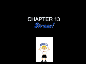 CHAPTER 13 Stress and You