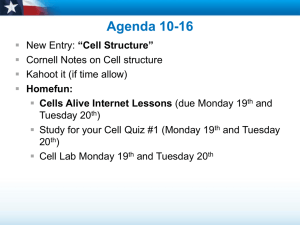 Cell Structure 10-16