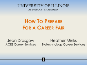 How To Prepare For a Career Fair - University of Illinois at Urbana