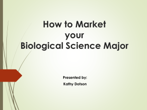 How to Market Your Bio Major