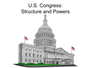 U.S. Congress: Structure and Powers