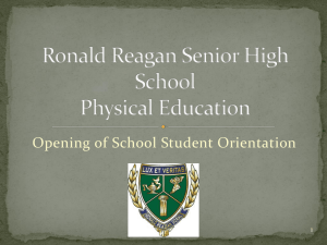 Physical Education Open House