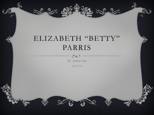Elizabeth *Betty* Parris