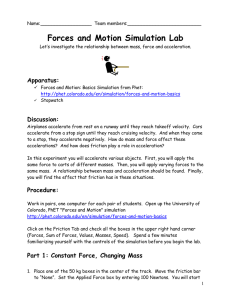 motion and forces lab