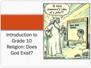 Introduction to Grade 10 Religion