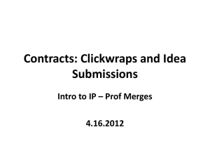 Clickwrap Contracts