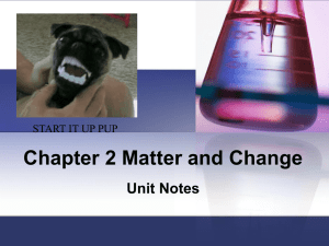 Chemistry-Matter and Change Powerpoint 2