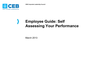 Guide for Self-Assessing Your Performance