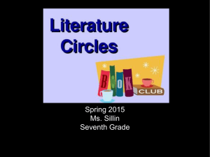 Literature Circles 2015