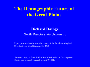 The Demographic Future of the Great Plains