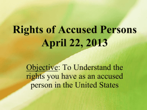 Rights of Accused Persons