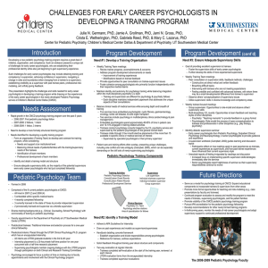 Challenges for Early Career Psychologists in Developing a