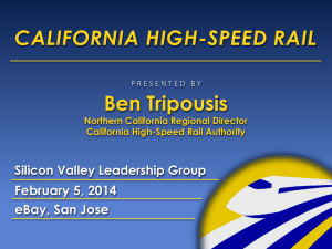 California high-speed Rail - Silicon Valley Leadership Group
