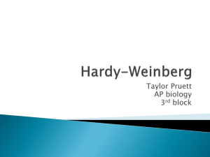 Hardy-Weinburg