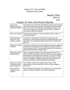 Chapter 33: Rise of the Roman Republic Study