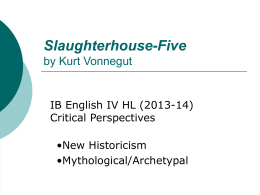 Sparknotes slaughterhouse five