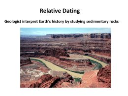 Relative Dating Worksheet 1