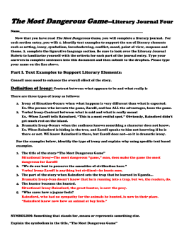 Dangerous Essay Writing Most Game Correct Answers 1 Question Zahra Is Writing An Essay About The Most Dangerous Game Which Excerpt From The Story Best Supports Her Idea That Rainsford Is A Rational Individual Who Does Not How To Structure An