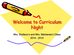 Curriculum Night 14-15 (updated)