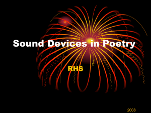 Sound Devices in Poetry