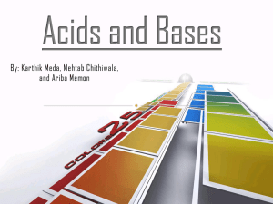 Acids and Bases New