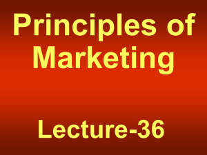 Principles of Marketing - Learning Management System