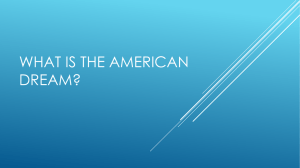 What is The American Dream?