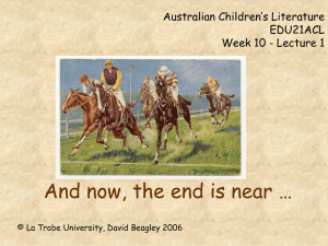 Post-colonial Literature for Children EDU32PLC Week 9