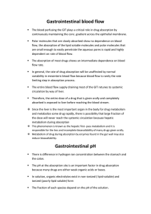 Gastrointestinal blood flow