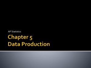 Chapter 5.1 Data Production