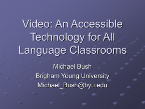 Video: An Accessible Technology for All