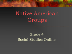 Native American Groups Grade 4