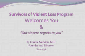 overview - Survivors of Violent Loss