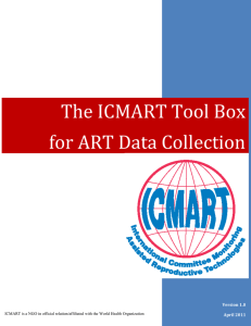 Instructions for completing The ICMART Tool Box for Data Collection