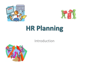 Definition of HR planning