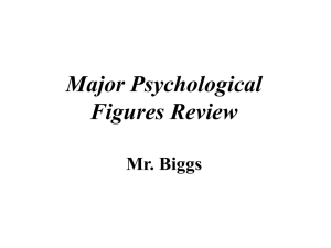 AP Psych Major Figures Powerpoint Review