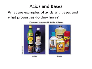 Acids and Bases - Mr. Sault's Classroom