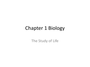 Chapter 1 Biology