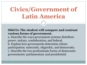 Civics/Government of Latin America