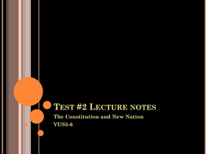 Test #2 Lecture notes